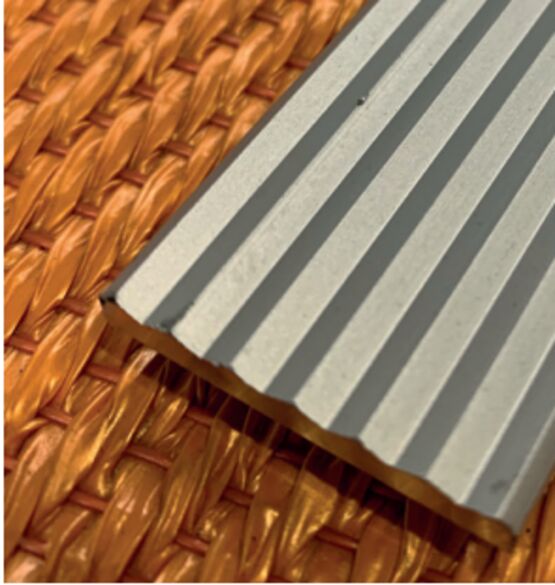  Plat de marche INOX GRAND TRAFIC à encastrer  - Nez de marche