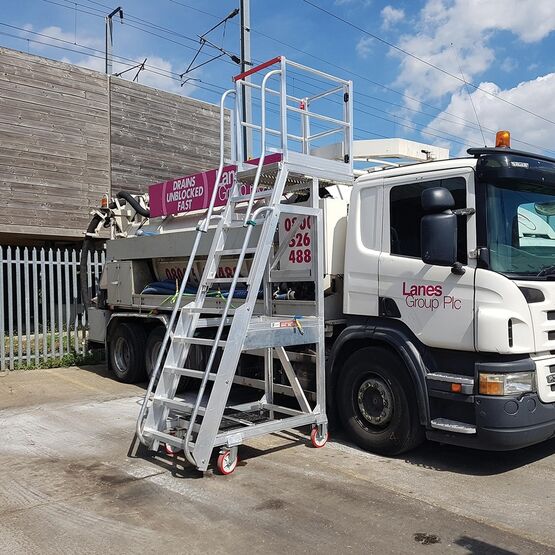 Plateforme ajustable pour les travaux en hauteur de construction et de maintenance | SAFESMART Easy Raise - produit présenté par CMT GROUP