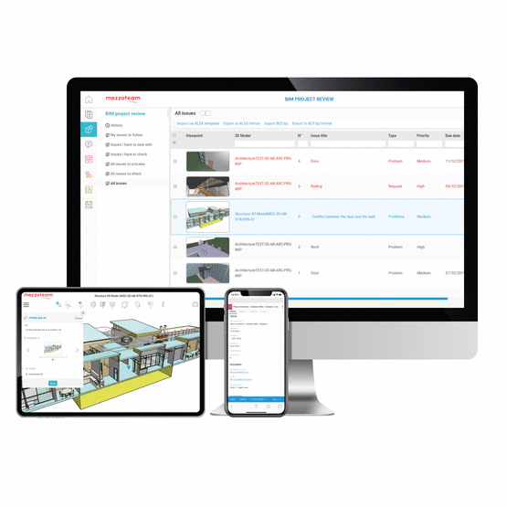 Plateforme collaborative pour visualisation des projets BIM | Mezzoteam