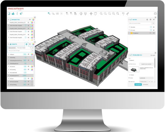 Plateforme collaborative pour visualisation des projets BIM | Mezzoteam - produit présenté par MEZZOTEAM