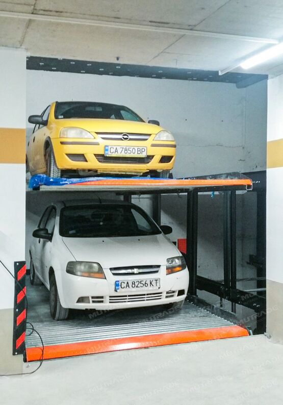  Plateforme de stationnement à deux colonnes | Starke 2127 - Plate-forme de superposition pour véhicules