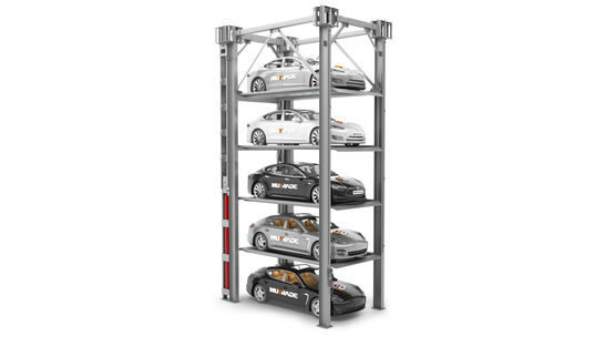  Plateforme de stationnement à trois niveaux et à quatre colonnes | Hydro-Park 3130 - Plate-forme de superposition pour véhicules