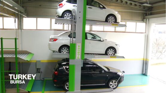  Plateforme de stationnement pour 3 véhicules sans fosse | MajorTrio - Plate-forme de superposition pour véhicules