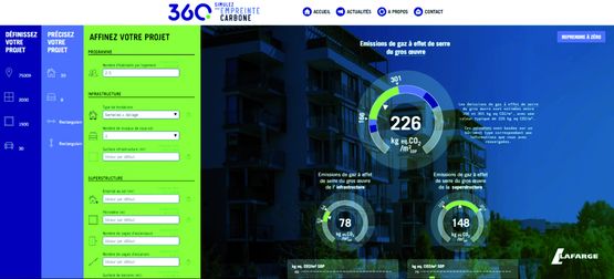 Plateforme digitale pour conception écoresponsable | Lafarge 360design
