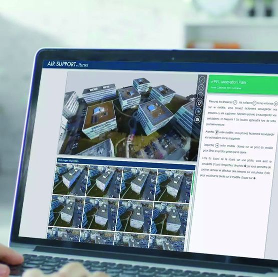 Plateforme numérique pour exploitation des images captées par drones | Air Support by Parrot