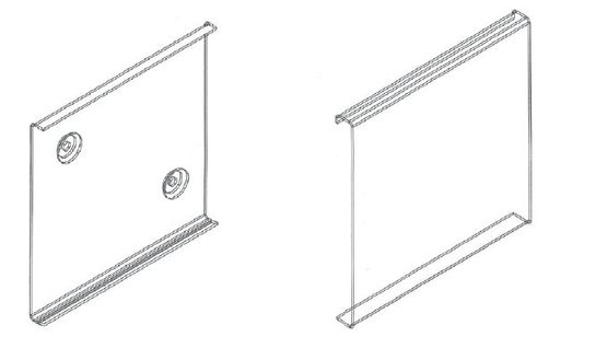 Plinthe de protection décorative en INOX et 100% personnalisable - produit présenté par ADESOL - TECNO-K