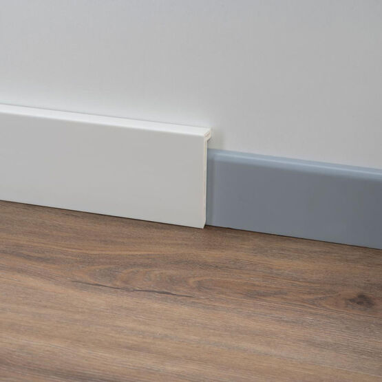 Plinthes en PVC | PVC LINE 8614 de rénovation avec revêtement Alcrom® Plus blanc