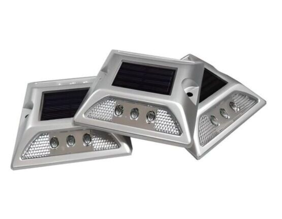  Plot routier solaire LED bidirectionnel en aluminium - SALMA STORE