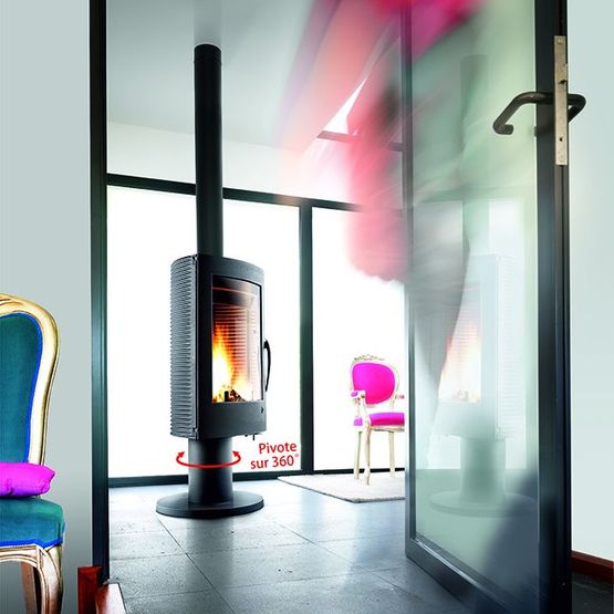 Poêle à bois 12 kW à post combustion pour grands espaces | Argos 9151-44 - produit présenté par INVICTA