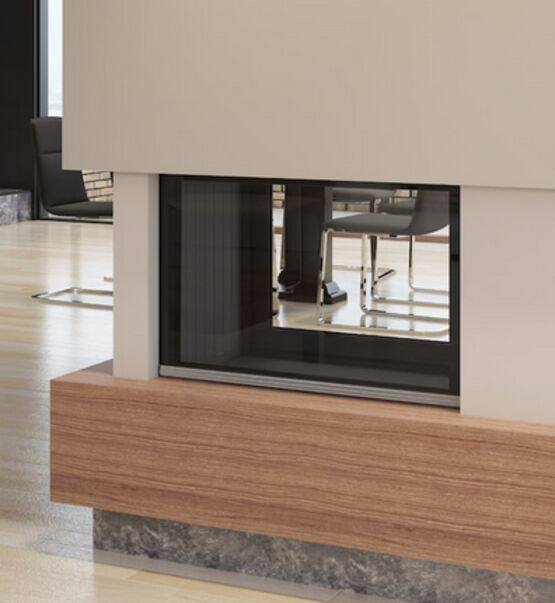  Poêle à bois avec chambre de combustion à air double – technologie Wood | C 14 WOOD BIS 75  - Poêle à bois