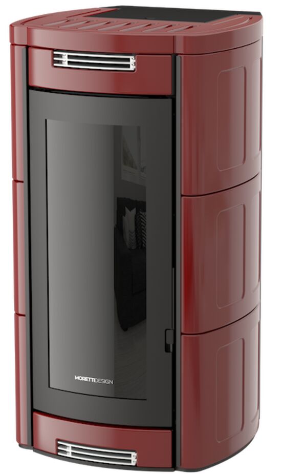  Poêle à bois avec technologie Wood 8 kW | ALADINO  - MORETTIDESIGN FRANCE & BELGIQUE