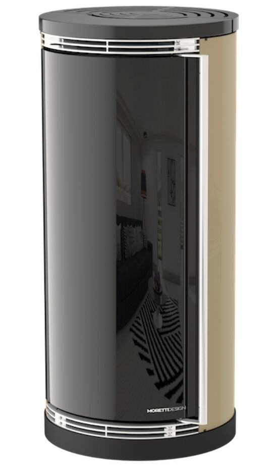 Poêle à bois avec technologie Wood 8 kW | ERGONOMIC  - produit présenté par MORETTIDESIGN FRANCE & BELGIQUE