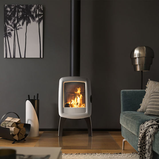  Poêle à bois en fonte 5 kW avec post combustion compatible RT2012 | Elo M 6102-48 - INVICTA