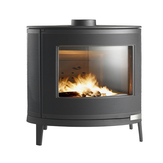 Poêle à bois en acier d'angle avec four 14.5 Kw HL-200-R Foyer en fonte