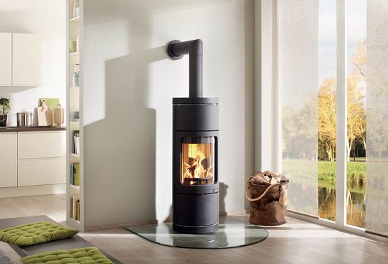  Poêle à bois en fonte de forme arrondie | Novia Leda  - BEST FIRES