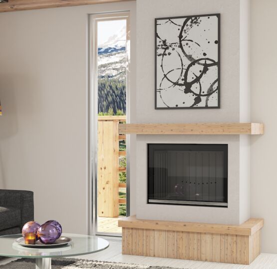  Poêle à bois monobloc – Technologie Wood | C 14 WOOD 55  - Poêle à bois