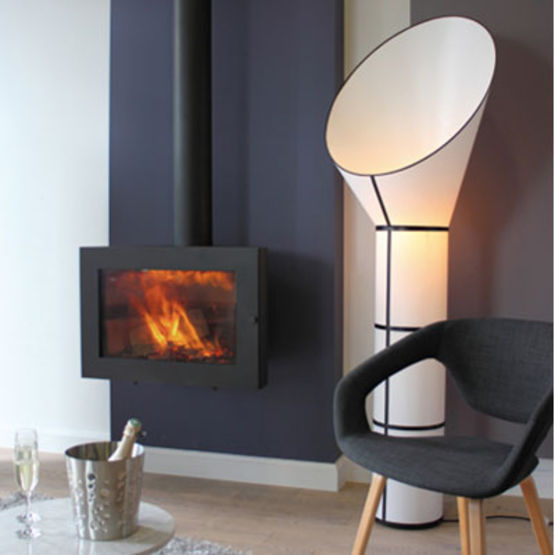  Poêle à bois mural fermé et suspendu | Oliva - VYROSA