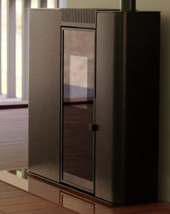  Poêle à granulés slim acier noir - 7,6 kW | E PAKE 7    - Poêle à granulés
