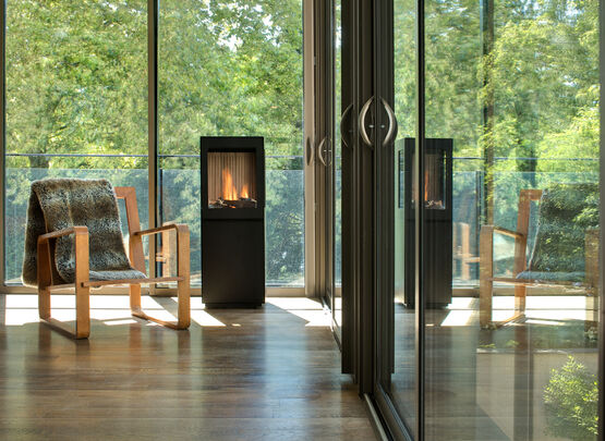 Poêle Bioéthanol Uni(k)4 - produit présenté par CHEMINÉES SEGUIN