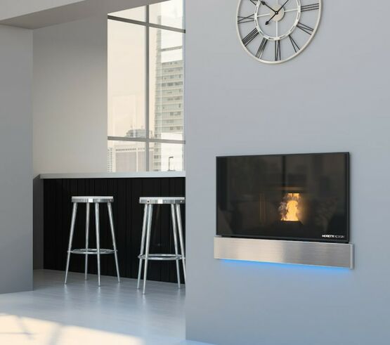  Poêle hydraulique avec technologie REMOTE AIR | SLOT VISION AIR  - MORETTIDESIGN FRANCE & BELGIQUE