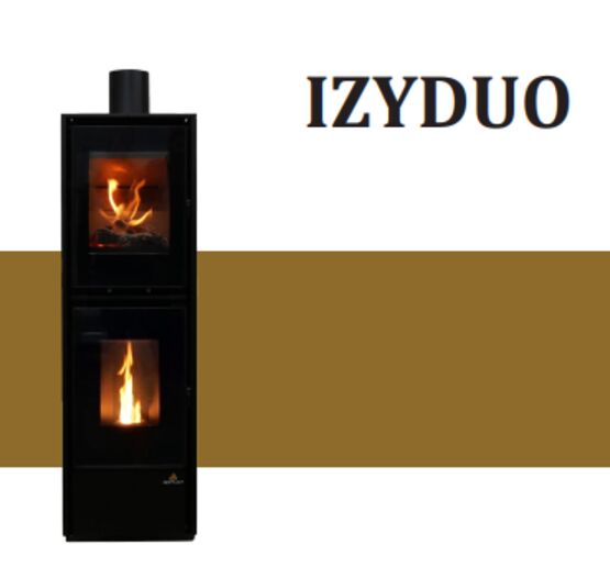  Poêle mixte bois et granulés | IZYDUO - Poêle bois et granulés