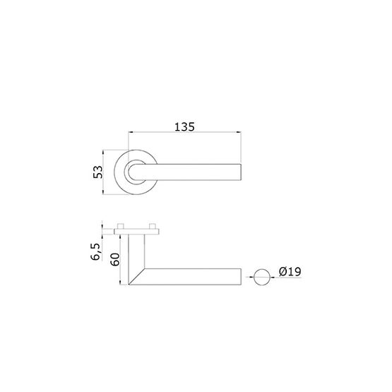 Poignée de porte intérieure | Lazer - produit présenté par DESIGN-MAT