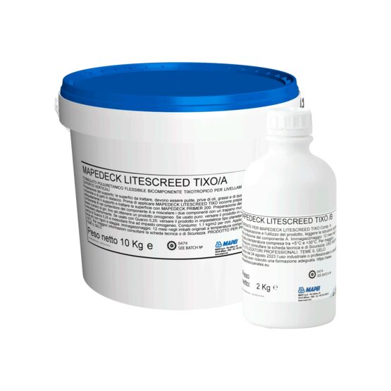 Polyuréthane de nivellement pour surfaces verticales | MAPEDECK LITESCREED TIXO léger