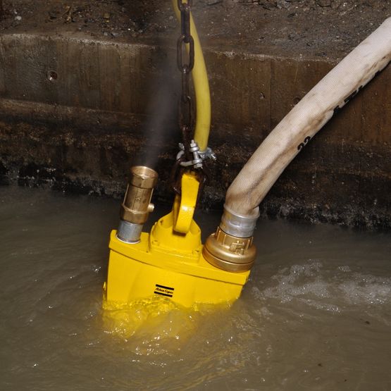  Pompes immergées pneumatiques d’assèchement | Pompes DIP et DOP - Pompes submersibles d'assainissement