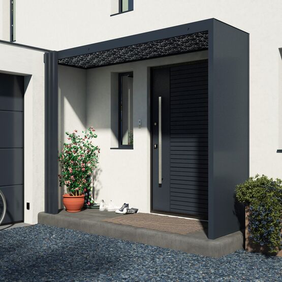  Porche d'entrée multifonction sur mesure | TOENN - Marquises et auvents