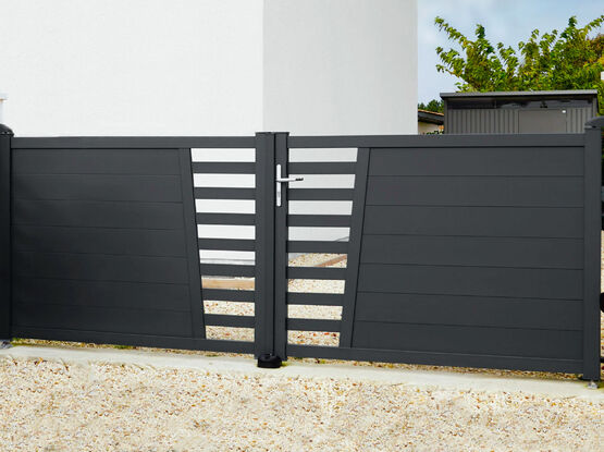  Portail Aluminium Battant - Portail double vantaux | Residentiel - QUAGLIA DIFFUSION
