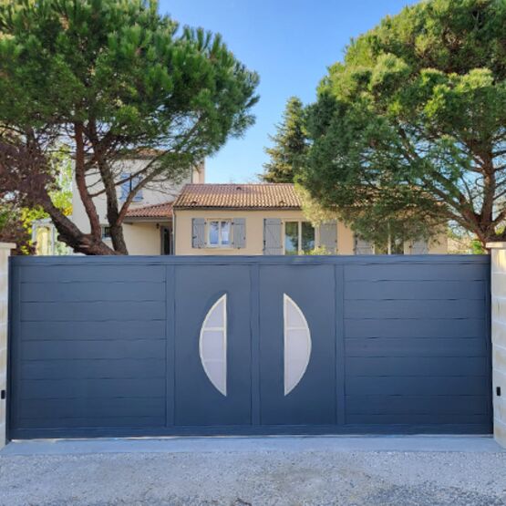  Portail Aluminium Battant - Portail double vantaux | Residentiel - Portails aluminium