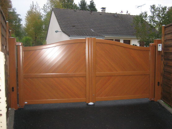  Portail aluminium Ton Bois | Collection Harmonie - Portails aluminium