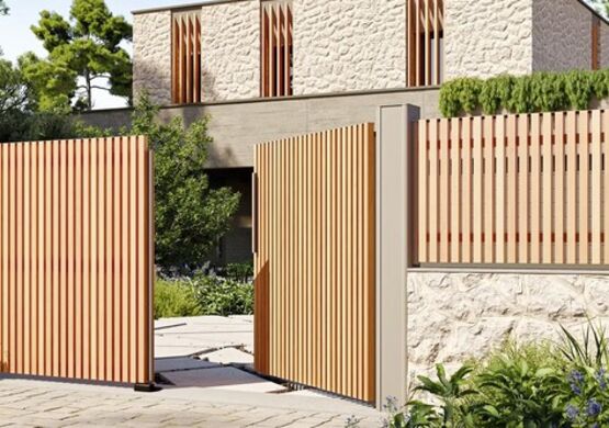 Portail architecte en aluminium | GANIT - Palissades et claustras