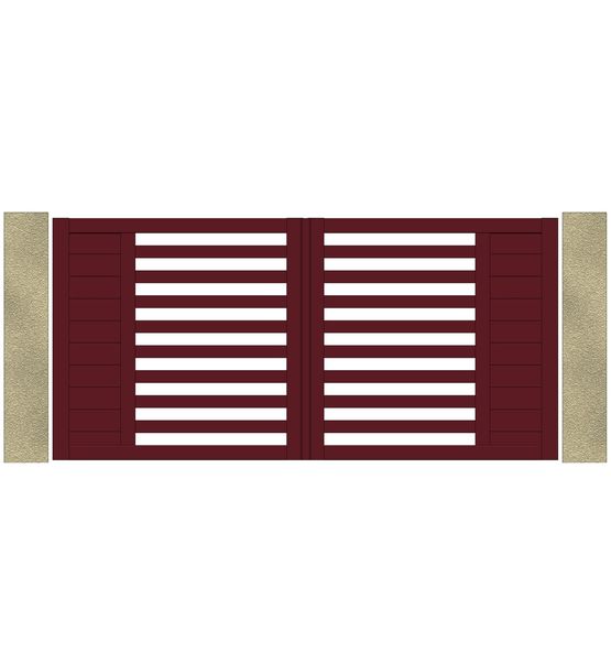 Portail battant ajouré | Gamme Open - ABS SAS CLAUSTRALU (LE PORTAIL ALU)