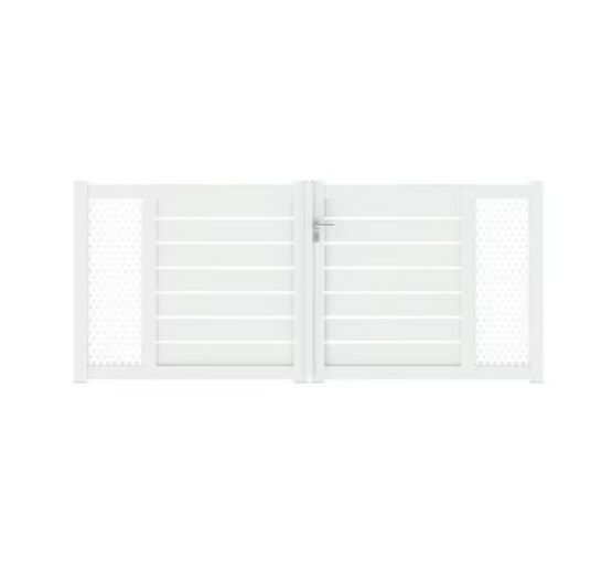 Portail battant Aluminium décor moucharabeih | Catane