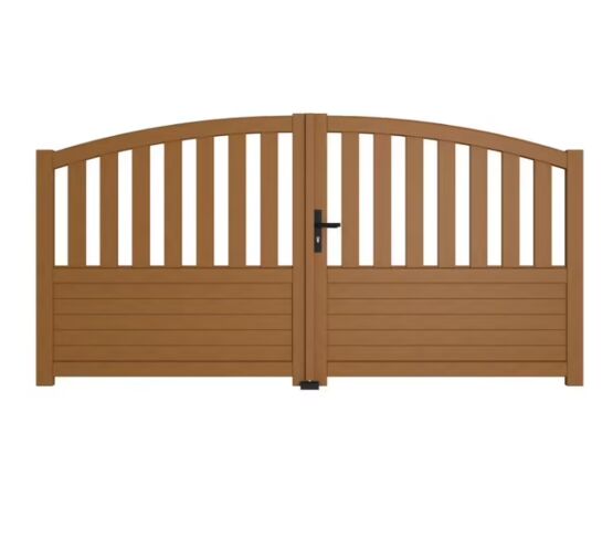 Portail battant bois LANDES avec accessoires réglables | LAPEYRE SERVICES