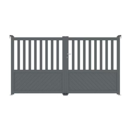 Portail battant ETNA semi ajourné aluminium | LAPEYRE SERVICES