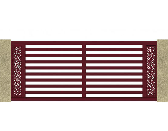 Portail coulissant ajouré à lames horizontales | Gamme CONTEMPORAIN - ABS SAS CLAUSTRALU (LE PORTAIL ALU)