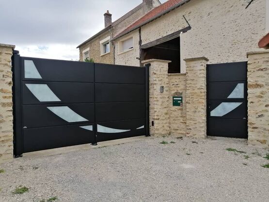 Portail en aluminium design | Collection Audace - Portails aluminium