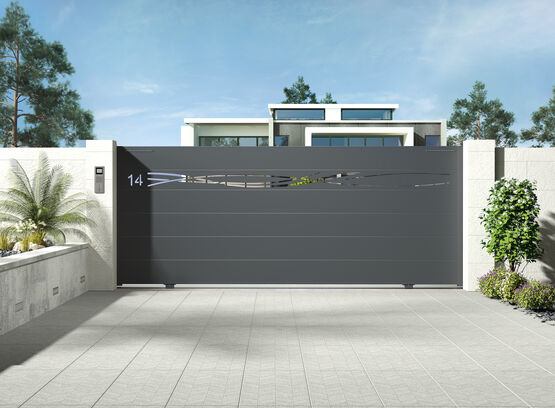  Portail en aluminium design | Collection Modernité - TSCHOEPPÉ