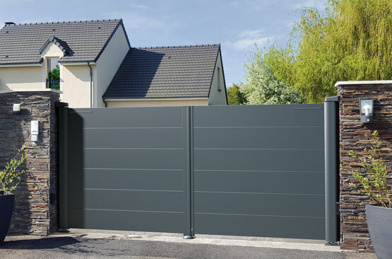  Portail en aluminium design | Collection Modernité - Portails aluminium
