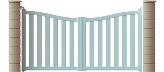 Portail en PVC avec barreaudage | MONCEAU - ROTHE