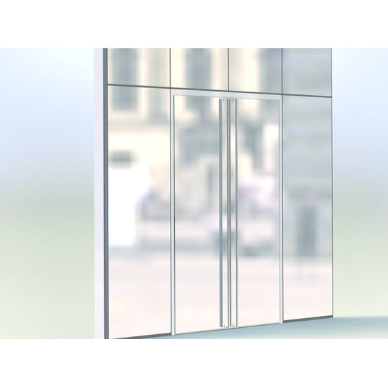 Porte aluminium à vitrage collé | ADS 75 SG