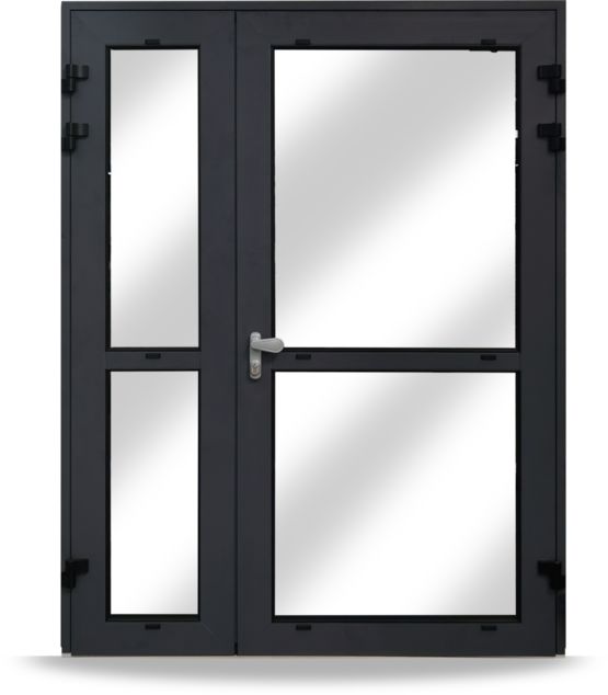 Porte aluminium isolante : porte de service, porte d&#039;entrée | RENOVAL Menuiseries  - produit présenté par RENOVAL MENUISERIES 