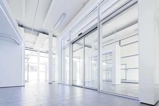  Porte automatique coulissante pour des entrées à rupture de pont thermique | ECDRIVE T2  - Motorisation de portes