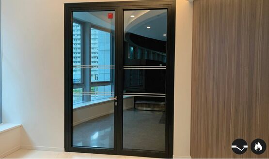  Porte battante 1 Vantail / 2 Vantaux en acier pare-flamme - E30 | Gamme SteelTeq - ERIBEL