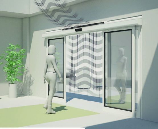 Porte coulissante avec rideau d&#039;air intégré | AIRSLIDE  - FAAC FRANCE