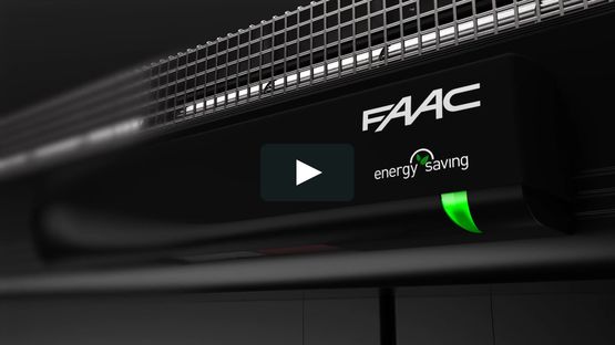 Porte coulissante avec rideau d&#039;air intégré | AIRSLIDE  - produit présenté par FAAC FRANCE