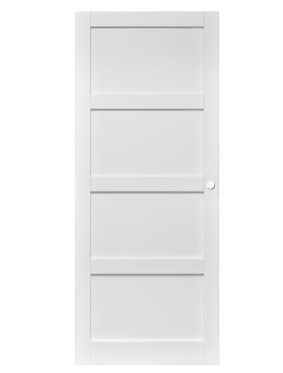 Porte coulissante Élégance laquée blanc avec serrure | LAPEYRE SERVICES
