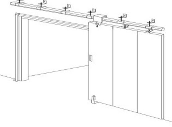 Porte coulissante en acier CF une heure et PF une heure trente | C60B